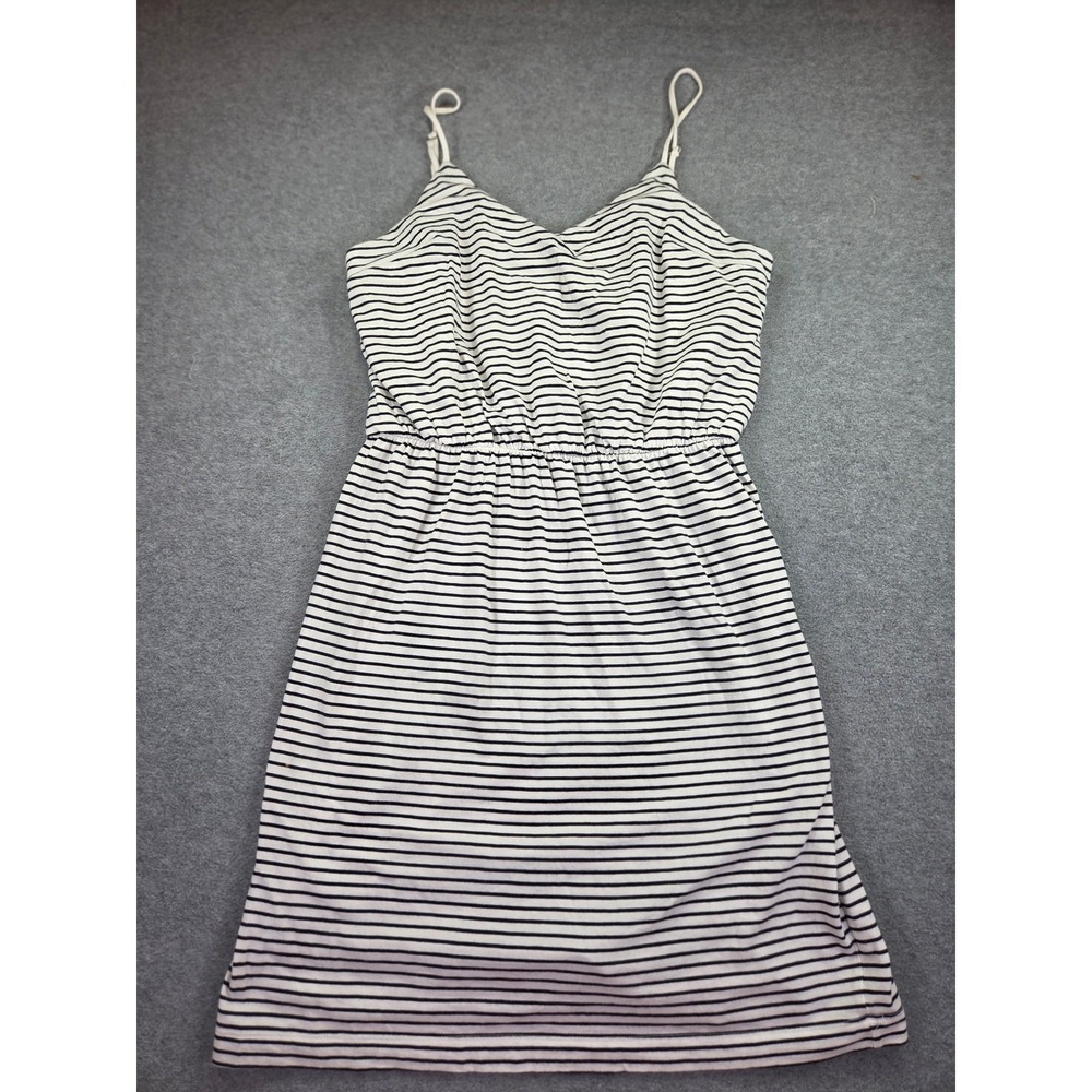 Gap Designed & Crafted Striped Cami Dress Womens Medium Black White Sundress